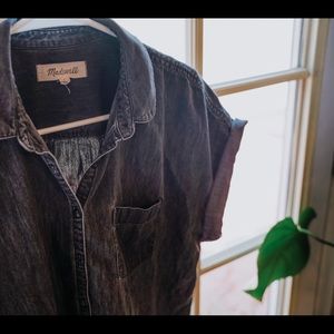 Madewell Dark Denim button-up